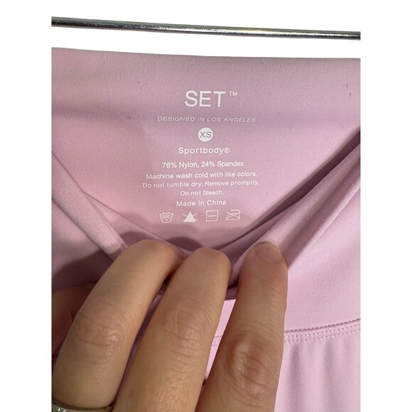 Set Active Sportybody Stripe Leggings Primrose-sz XS - Picture 4 of 9